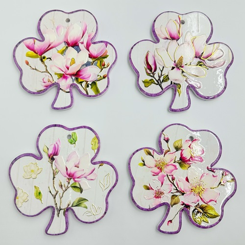 Shamrock Shape ceramic coasters for Decoration