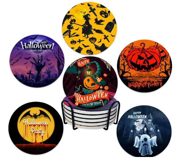 Halloween Dow Coasters: Cute and Spooky Gift Choices