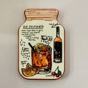 Wholesale Bottle shaped Ceramic Fridge Magnets Custom souvenirs Gifts Printed Ceramic Fridge magnet