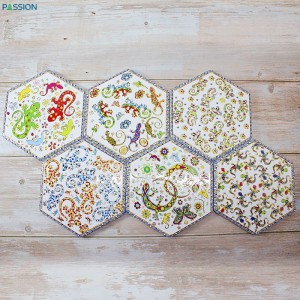 Dessous de plat hexagonal en céramique – Un cadeau attentionné pour la maison