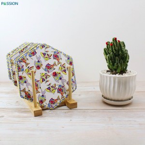 Ceramic Trivet For Hexagon And Pots Etc Table Decoration Home& Kitchen Decoration