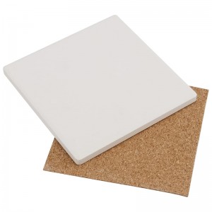 4 x 4 Inch Square White Unglazed Ceramic Coasters Blank Ceramic Tiles