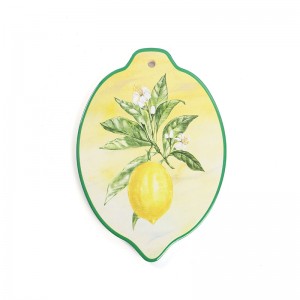 Ceramic Trivet With Lemon Design