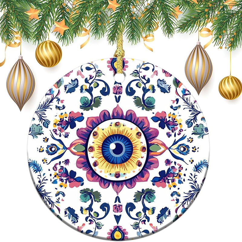 The Allure of the Evil Eye Mandala Ornament: A Fusion of Protection and Artistry