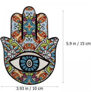 Fatima Hand Dekor Keramik Hamsa Fatima Heilige Hand Design Tischdekoration