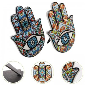 Fatima Hand Dekor Keramik Hamsa Fatima Heilige Hand Design Tischdekoration